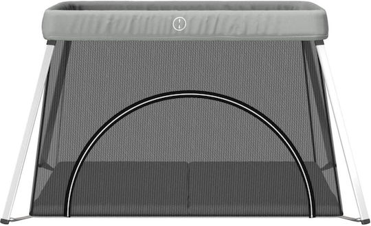 vidaXL Laufstall mit Matratze Gray 110x82cm