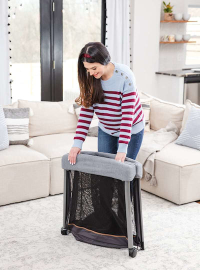 Graco Foldlite Shadow Playpen with Mattress Gray 105x63.5cm