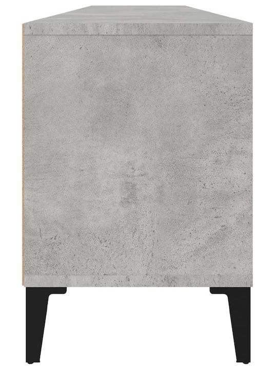 TV-Ständer aus Metall & Holz Grau M150xT30xH44.5cm