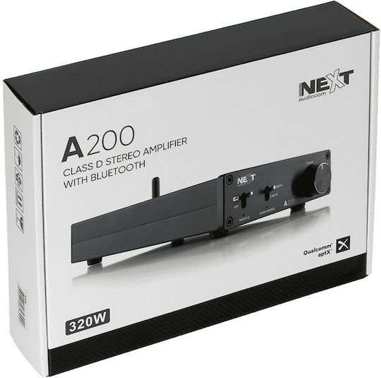 Next A200 Power Amplifier Hi-Fi Amplifier Stereo 160W/4Ω 100W/8Ω Black