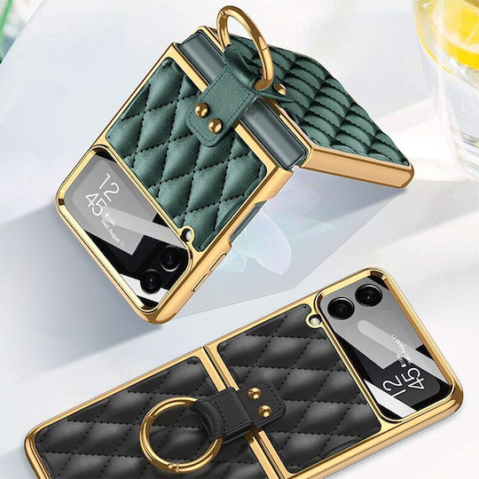 GKK Integrated Plating Задна корица Пластмаса Черен (Galaxy Z Flip4)