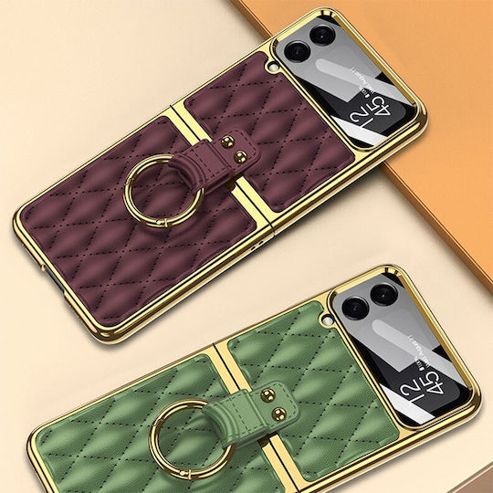 GKK Integrated Plating Задна корица Пластмаса Черен (Galaxy Z Flip4)