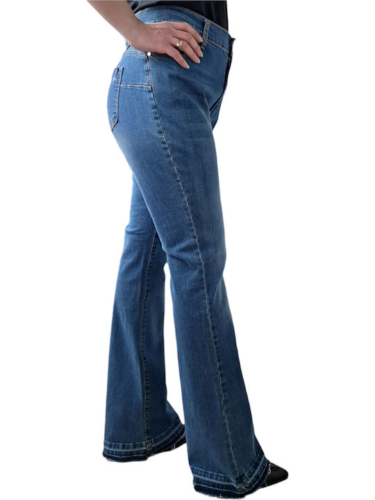 JEAN PANTS BELL BOTTOM LIZALU BLUE