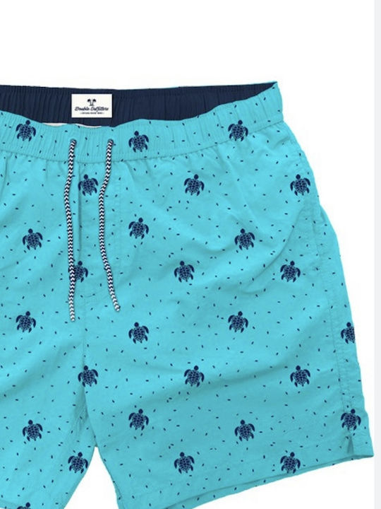 Men's Swimwear Bermuda Aqua with Prints