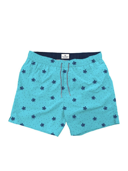 Men's Swimwear Bermuda Aqua with Prints