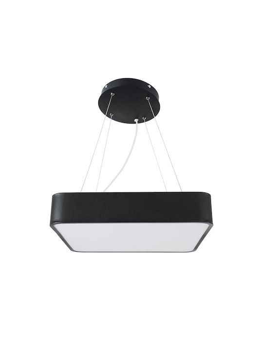 GloboStar Kamala Ceiling Mount Light 40cm Black with Integrated LED and Remote Control