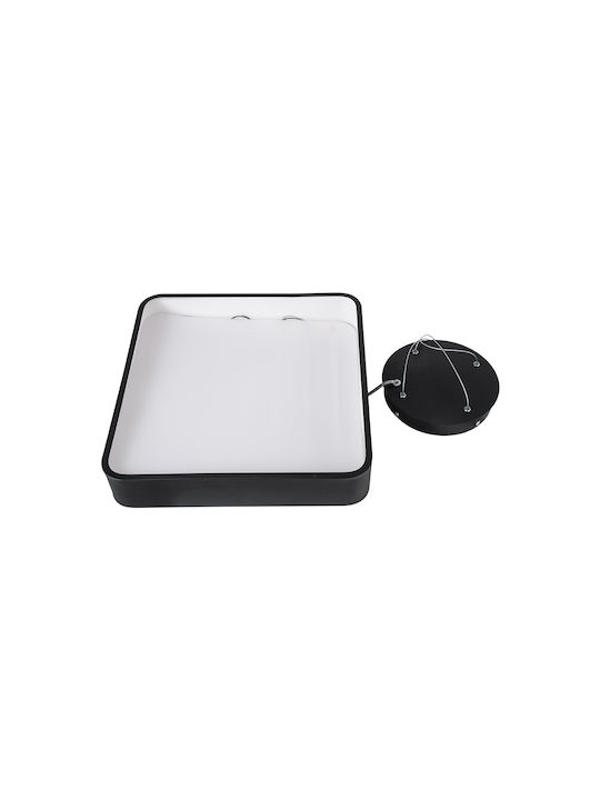 GloboStar Kamala Ceiling Mount Light 40cm Black with Integrated LED and Remote Control
