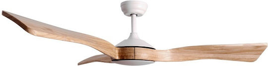 Gruppe Ceiling Fan 147cm with Remote Control Beige