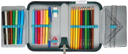 Herlitz Rex Pencil Case Full Green