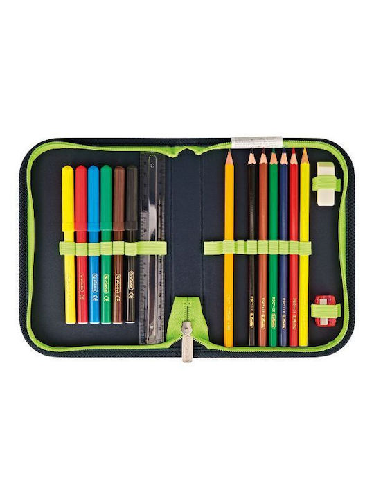 Herlitz Loop Plus Funky Ninja Schulranzen Rucksack Grundschule, Grundschule in Grün Farbe