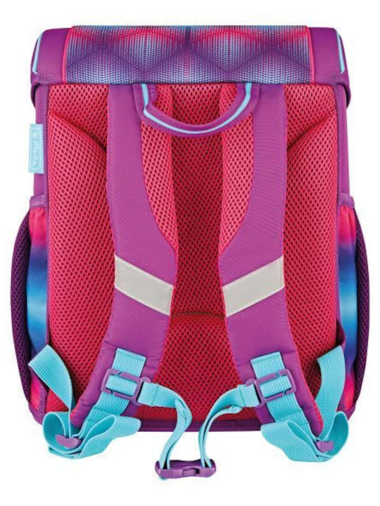 Herlitz Loop Plus Funky Horse Σχολική Τσάντα Πλάτης Δημοτικού Φούξια με Θήκη για Παγούρι 17lt