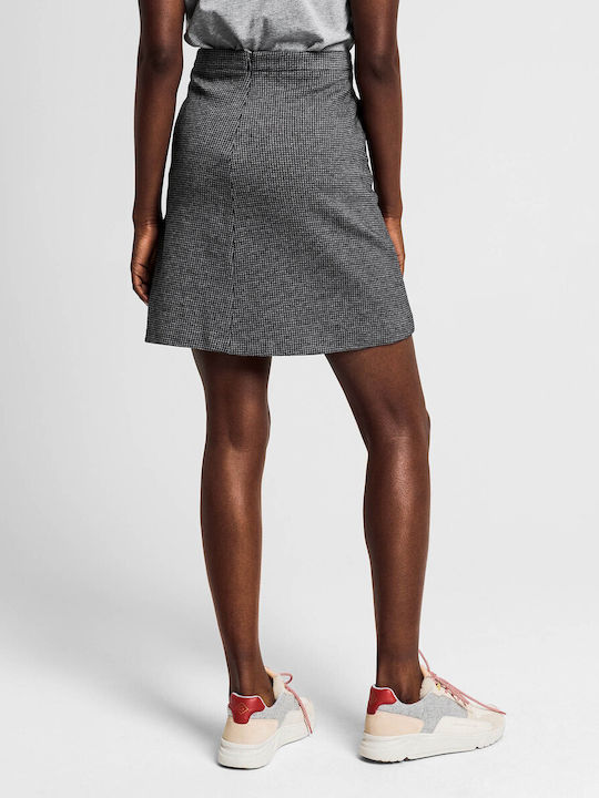 Gant High Waist Mini Skirt in Gray color