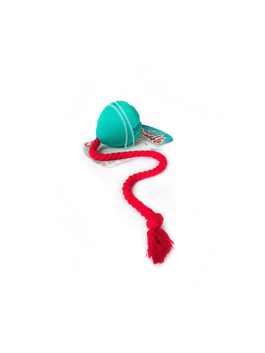 Pet Camelot Durable Leaky Dog Toy Ball Light Blue 7.6cm