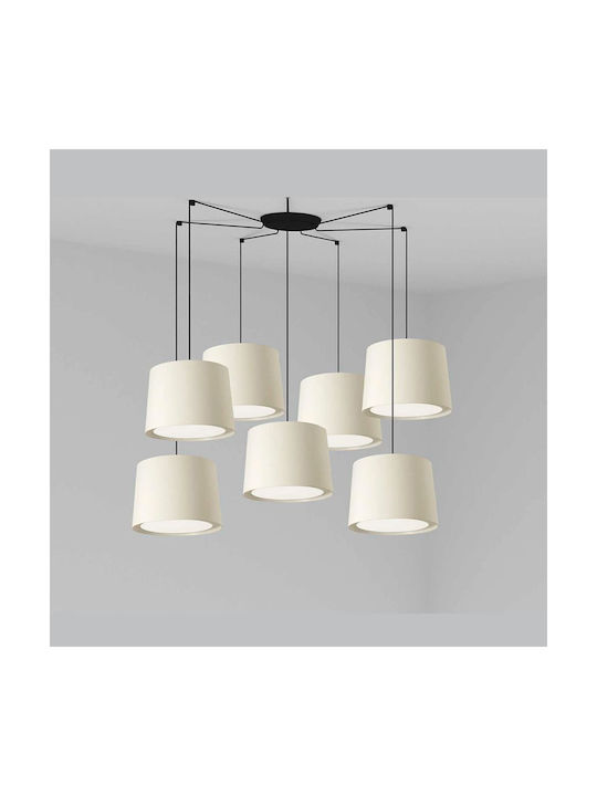 Faro Barcelona Conga Pendant Light Three-Light for Socket E27 White