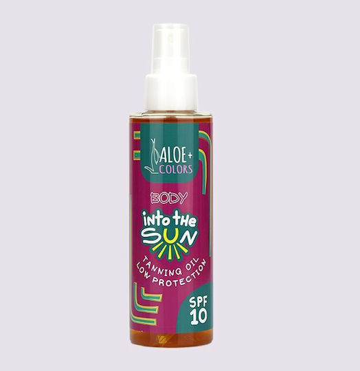 Aloe Colors Into The Sun Ulei De Protecție Solară Pentru Corp SPF10 Spray 150ml
