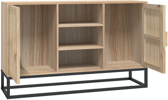 Μπουφές Ξύλινος Μπεζ 105x30x65cm