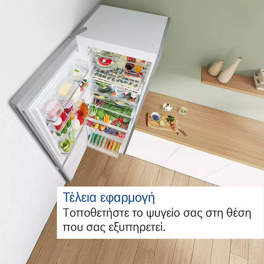 Bosch Ψυγειοκαταψύκτης 440lt Total NoFrost Υ203xΠ70xΒ66.7εκ. Inox KGN49AIBT