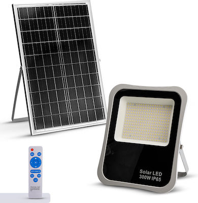 Bormann BLF2650 Panouri solare Proiector LED 300W Alb Rece 6500K cu Fotocelulă și Telecomandă