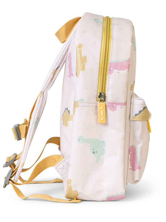 Saro Happy Dinos Schulranzen Rucksack Kindergarten Beige