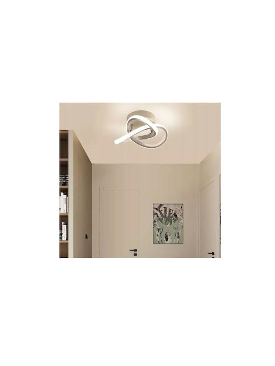 Plafonieră de Tavan 10buc Albă cu LED Integrat