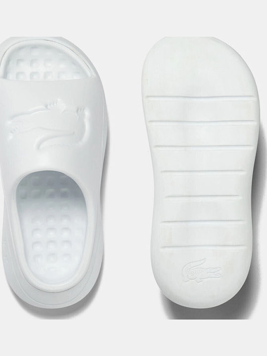 Women's Platform Slides White