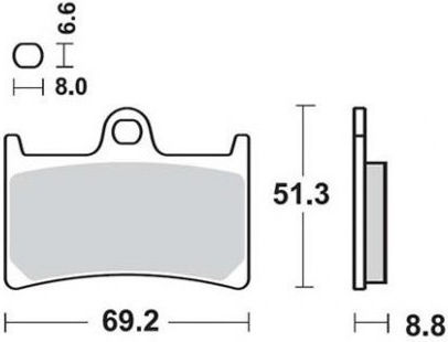 Braking Мотоциклетни Накладки Емпрош за Yamaha TDM 900 / Т-МАКС 500
