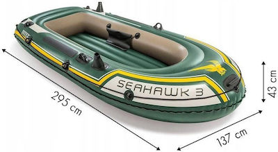 Intex Inflatable Boat for 3 Adults with Paddles & Pump 295x137cm Green