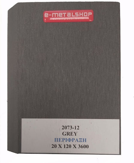 Dedron Garden Fencing Material Oblique Grey 1pcs Gray