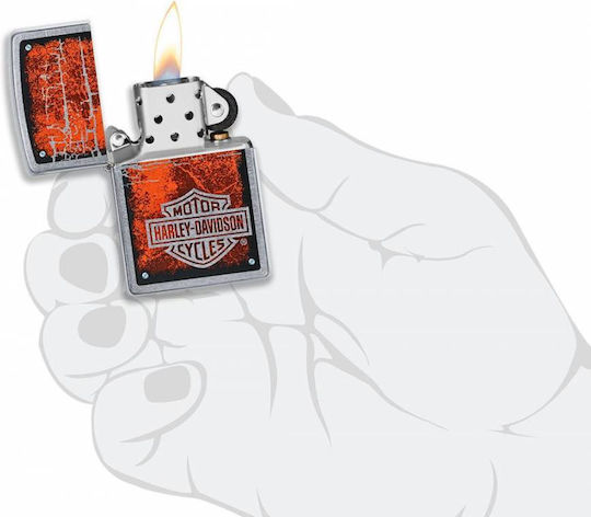 Zippo Ангажимент Пламък в Червен цвят Harley Davidson