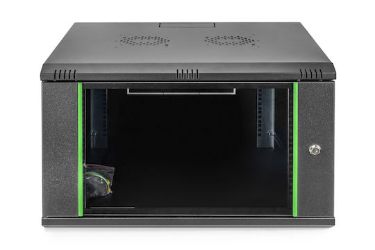 Digitus Монтиран на стена Рак кабинет 7U 60x60x38.5см Черен DN-19 07U-6/6-EC-SW