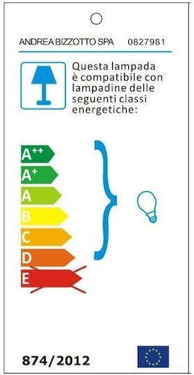 Bizzotto Arusha Lustră Decorativă cu Soclu pentru Bec E27 Bej