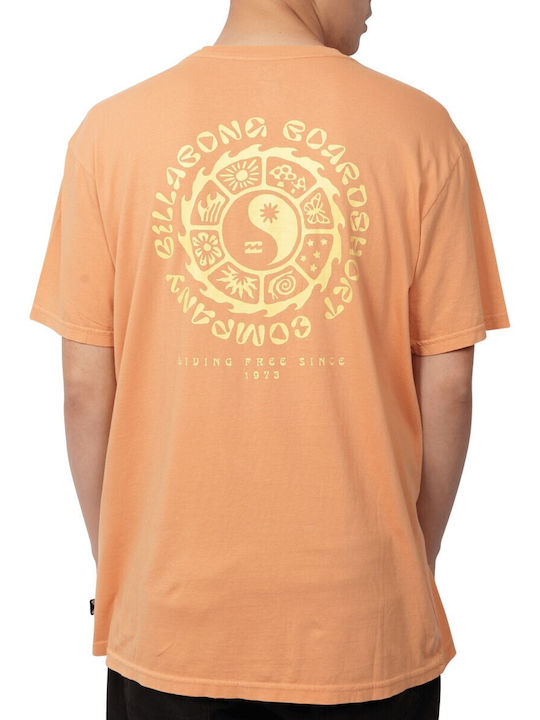 Billabong Connection Men's Short Sleeve T-shirt Orange