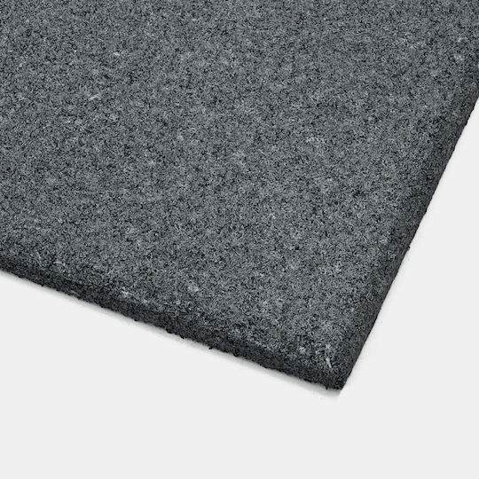 Beka Rubber Boden Bodenbelag für Turnhallengeräte Fitnessstudio Gray 100x100x2cm 1Stück