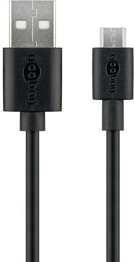 Goobay Редовна USB 2.0 до микро USB кабел Черен 1м (46800) 1бр