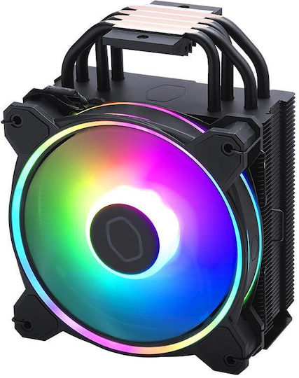 CoolerMaster Hyper 212 Halo Охладител за ЦПУ за Socket /A/M/4/A/M/5/1/2/0/0/1/1/5/x/1/7/0/0/ с ARGB Осветление Черен