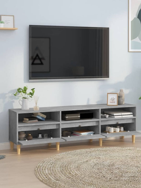 TV-Ständer Grau Beton M150xT30xH44.5cm