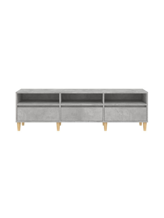 TV-Ständer Grau Beton M150xT30xH44.5cm