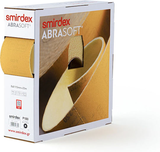 Smirdex Abrasoft 135SP Schleifrolle Κ220 125mmx0m 25m
