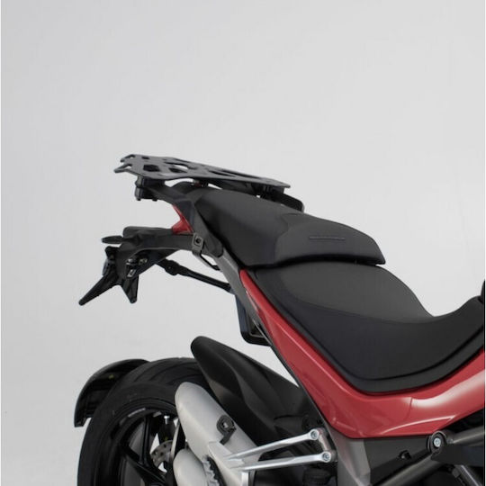 SW-Motech Trax Adv Σετ Πλαϊνές Βαλίτσες Μοτοσυκλέτας Αλουμινίου 45lt σε Μαύρο Χρώμα