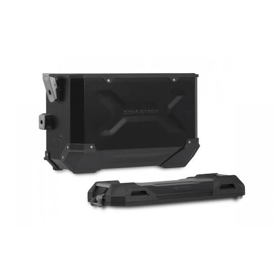 SW-Motech Trax Adv Σετ Πλαϊνές Βαλίτσες Μοτοσυκλέτας Αλουμινίου 37lt σε Μαύρο Χρώμα