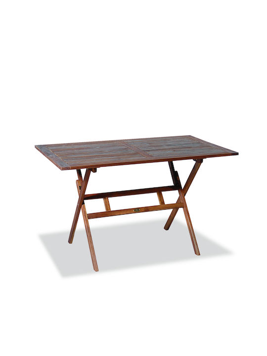 Masă De Exterior Din Salcâm Pliabil Acacia 120x70x72cm