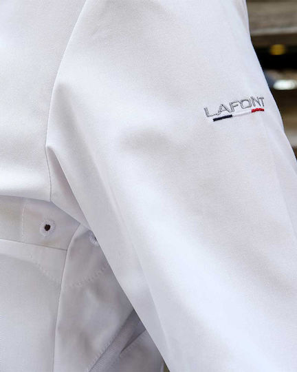 Lafont Σακάκι Σεφ 100% Βαμβάκι Ανδρικό Μαύρο με Μακρύ Μανίκι 2LGMCP