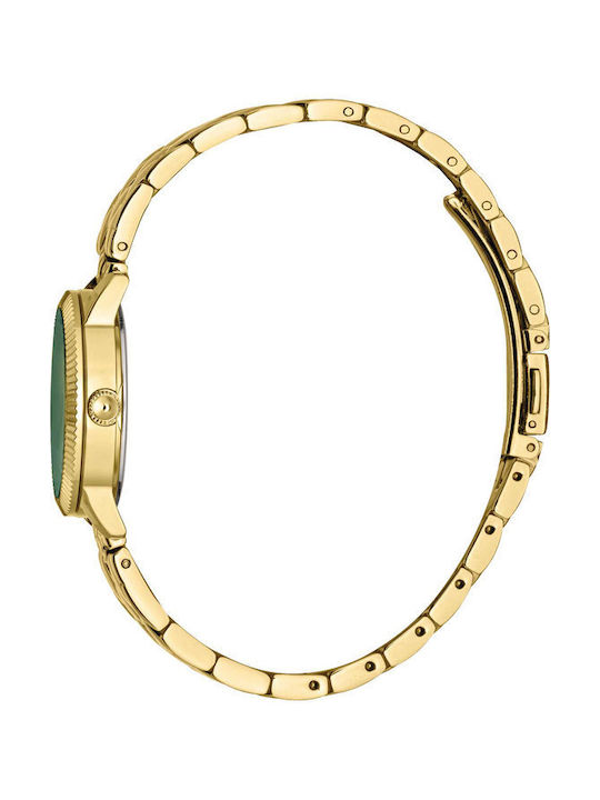 Just Cavalli Cuore Crystals Watch with Gold Metal Bracelet