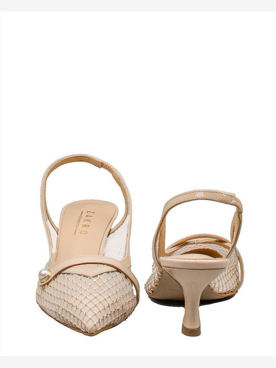 Γυναικείες Γόβες Slingback ZAKRO COLLECTION S504 SS23 NUDE NUDE