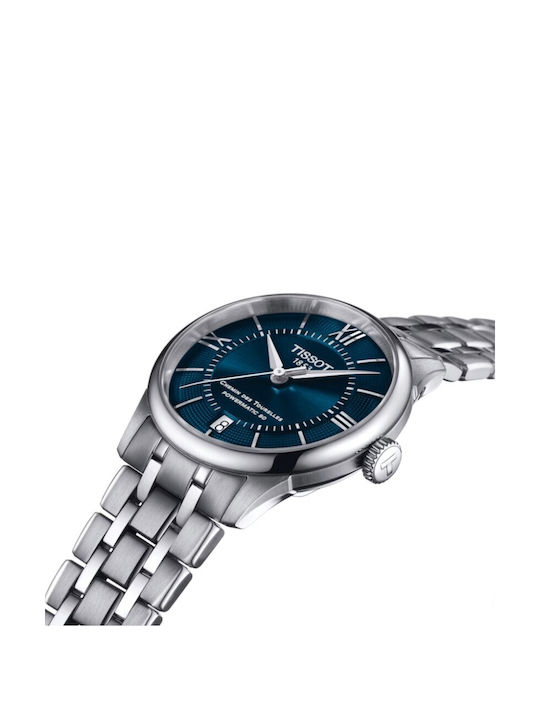 Tissot Chemin Des Tourelles Ρολόι Μπαταρίας με Μεταλλικό Μπρασελέ