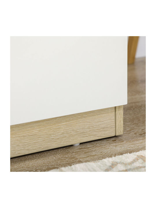Wooden Chest of Drawers with 6 Drawers 135x48x77cm