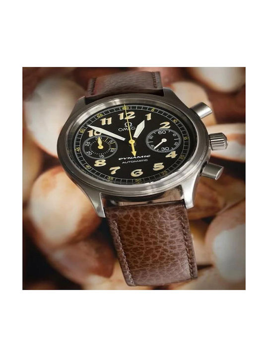 Hirsch Kansas Δερμάτινο Λουράκι Καφέ 28mm