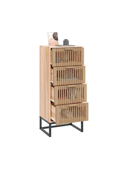 Drawers Storage Solid Wood L40xW30xH95cm