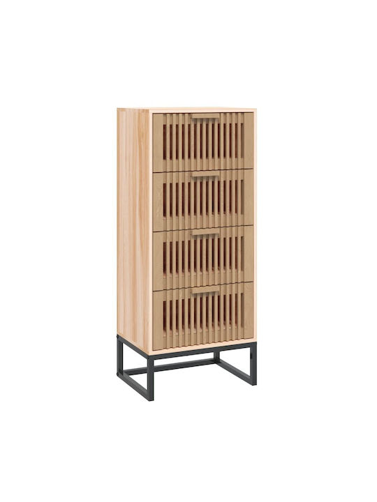 Drawers Storage Solid Wood L40xW30xH95cm