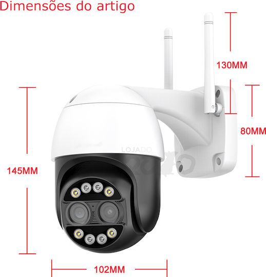 Anga JT-8186XM IP Κάμερα Παρακολούθησης Wi-Fi Full HD+ 4MP Αδιάβροχη με Φακό 2.8-12mm